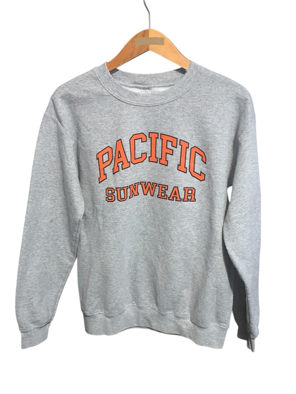 Pacific Sunwear Las Angeles Gray Crewneck Pullover Sweatshirt Unisex Small